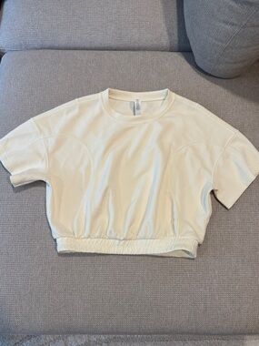 lululemon athletica Softstream Cream Short-Sleeve Crewneck Top